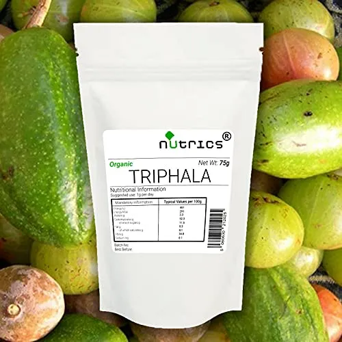 Nutrics® 100% pura polvere biologica TRIPHALA 400 g uva spina indiana