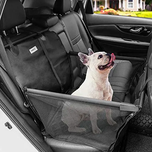 MATCC Seggiolino Auto per Cani Coprisedile per Cane Auto per Il Sedile Posteriore Rimovibile Impermeabile per animali domestici da viaggio