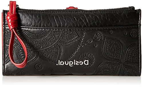 Desigual Mone_Deja VU Pia, Travel Accessory-Portafoglio da Viaggio Donna, Black, U