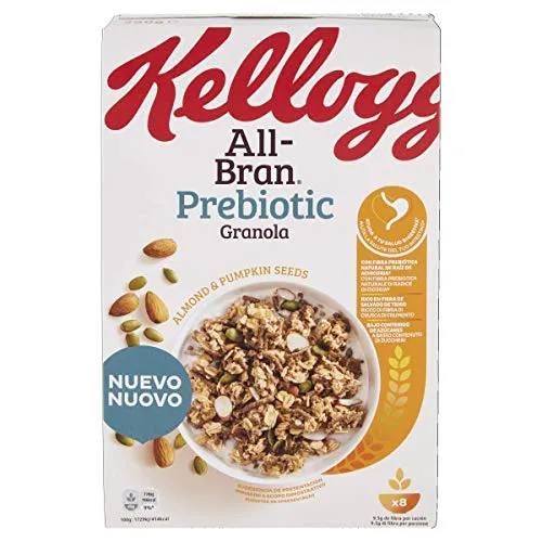 Kellogg's All Bran Prebiotic 380 gr – Cassa da 5 confezioni