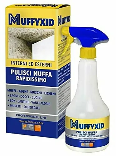 Antimuffa Spray 'Muffycid' La Soluzione Ideale Per I Problemi Di Muffa, Perchè Oltre A Rimuoverla La Elimina.