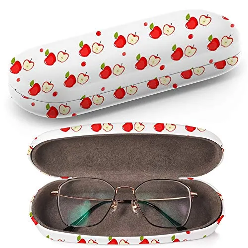 Art-Strap Custodia rigida per occhiali da sole, custodia per occhiali in plastica con panno per la pulizia (Applefresh Fruit)