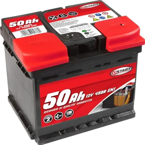 Batteria Auto 50AH 12V 450A polo positivo destro Casetta L1