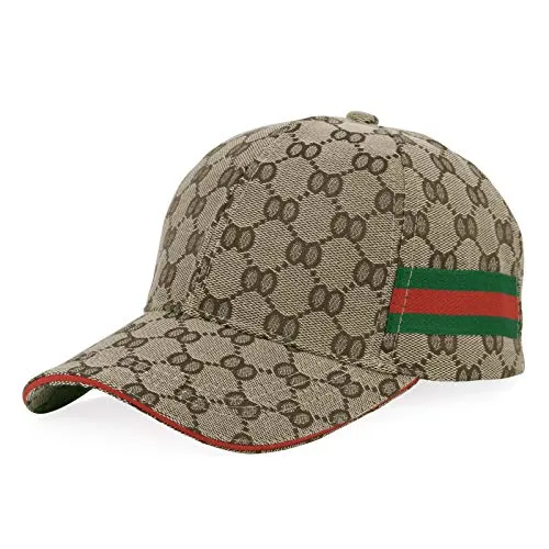 QQYZ Berretto con Visiera Cappello da Sole per Uomo E Donna da Baseball per Uomo E Donna Taglia Unica Khaki Red Edge