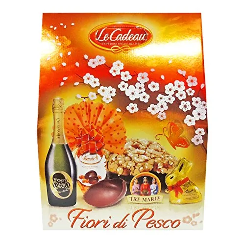 CONFEZIONE REGALO PASQUA 2018 4 PEZZI TRE MARIE FIORI DI PESCO