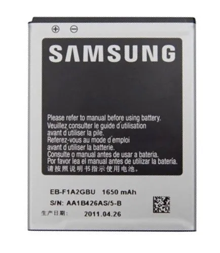 Samsung EB-F1A2GBUCSTD Batteria 1,650mAh per Galaxy S2 e S2 Plus