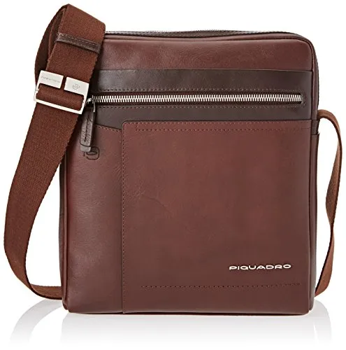 PIQUADRO Ca4111w82 Borsa Messenger, Uomo, Marrone (Testa Di Moro)