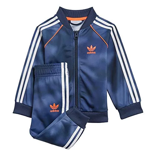 adidas GN4112 SST Set Tuta da Ginnastica Bimbo 0-24 Top:Crew Blue/Multicolor/App Solar Red Bottom:Crew Blue s21/multicolor/app Solar Red 1218