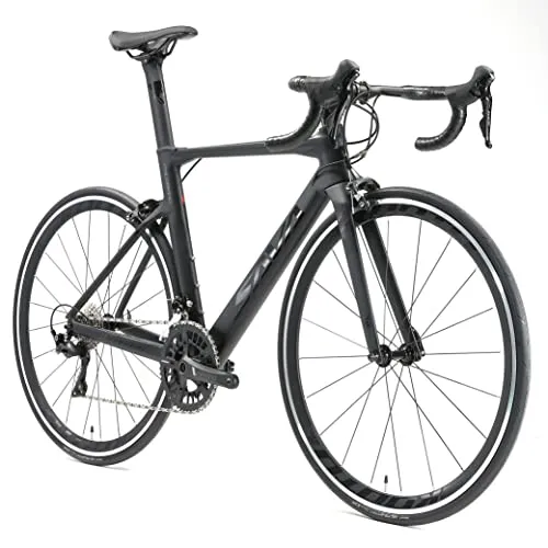 SAVADECK Bici da corse carbonio, Warwind5.0 700C bici da strada T800 Telaio Forcella e Reggisella in Carbonio con Shimano 105 R7000 22 velocità Ultraleggere bicicletta per uomo donna