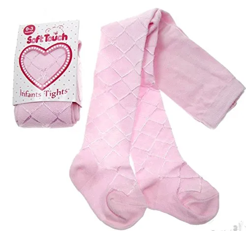 Paio di calze in Melange di cotone per Bebe Ragazza Rosa Diamante 0 – 3 o 3 – 6 o 6 – 12 mesi rosa ROSE 6-12 Mesi