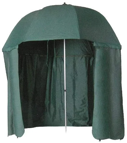 Zepre Ombrellone Nylon/PVC termosaldato con Tenda a Zip Staccabile diam. 250 Colore Verde