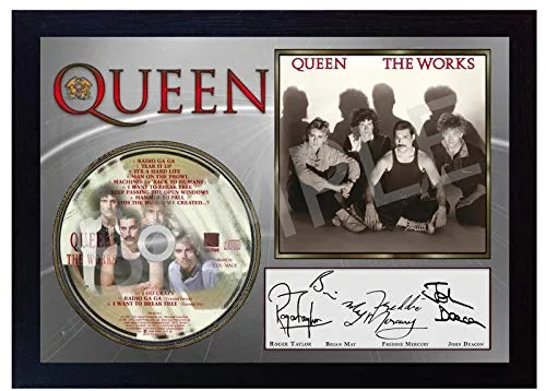 SGH SERVICES novità! Freddie Mercury Queen The Works I Want to Break Free CD Foto incorniciata