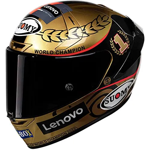 Casco Moto Integrale Racing Suomy SR-GP PECCO WORLD CHAMPION 2022 GOLD Limited Edition (S)