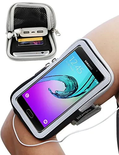 Galaxy A5 2017 Armband, iMangoo universale per cellulare Samsung J3 da corsa all' aperto Borsa da polso sportivo Galaxy J5 2016 Armband del della tasca touchscreen fascia di braccio del sacchetto