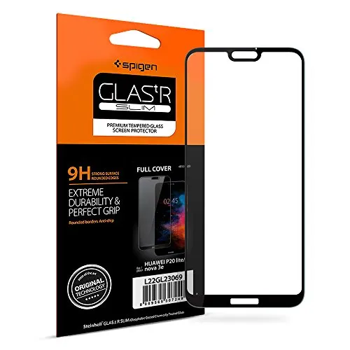 Spigen, Vetro Temperato Huawei P20 Lite, [Copertura Completa], Pellicola Protettiva P20 Lite, [ Edge to Edge ] Protezione per Schermo Huawei P20 Lite (L22GL23069)