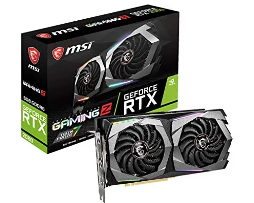 MSI GeForce RTX 2060 GAMING Z 6G Scheda grafica, 6 GB GDDR6, PCI Express x16 3.0, DisplayPort x 3 (v1.4) / HDMI 2.0b x 1, Nero