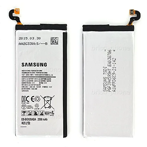 Batteria originale sostitutiva Samsung compatibile con Samsung Galaxy S6 Modello G920F (confezione senza scatola)