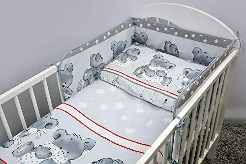 Baby Comfort - Set composto da copripiumino e federa, 80 x 70 cm, per culla/carrozzina