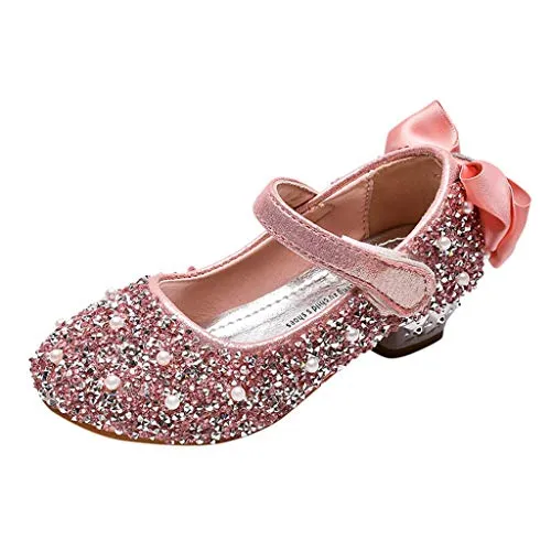 FRAUIT Scarpe con Paillettes da Ragazza Primavera Mary Jane Donna Tacco Basso Scarpe Bambina Eleganti Da Cerimonia Scarpette Principessa Bambino Sandali Bimba Estive Ballerine Neonata Spiaggia