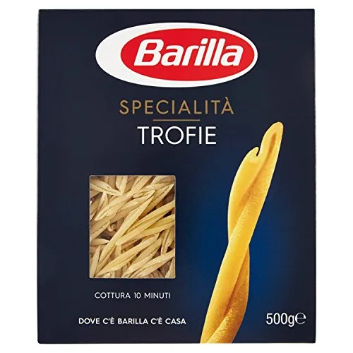 Barilla Pasta Trofie, Pasta Corta di Semola di Grano Duro, Specialità, 500 g