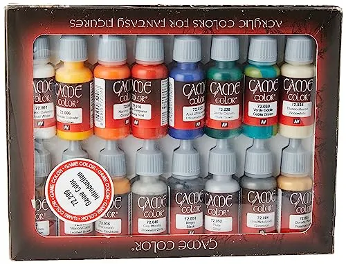 Vallejo Game Color - Set di Introduzione Colori acrilici a base d'acqua, 16 x 17 ml, Multicolore