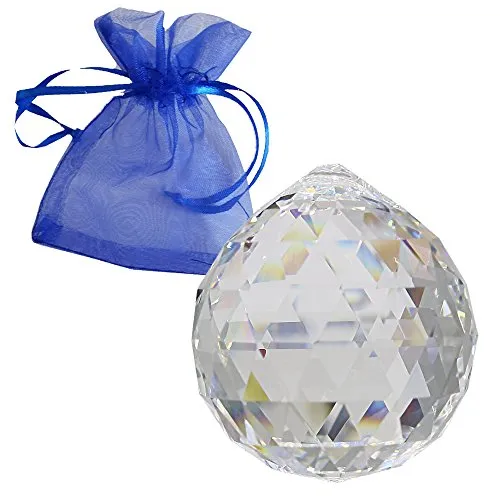 Swarovski strass cristallo della sfera Ø 40 mm con sacchetto del regalo come un lampadario appeso decorazione per finestra di Feng Shui collettore solare e soggiorni accessori ricco di arcobaleno di colori