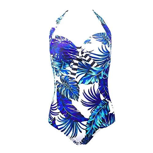 Gmp swimwear -  Coordinato - Donna Blueleavesflowers M