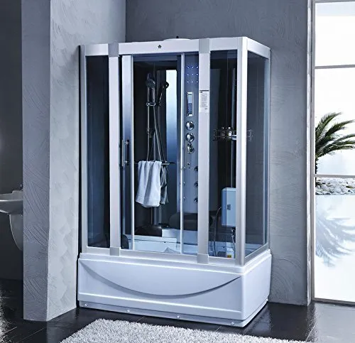 Bagno Italia Cabina e Vasca Idromassaggio 135x80 6 idrogetti con Sauna Bagno Turco Radio FM 12 I