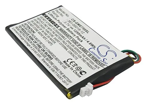 Batteria GPS per Garmin 361-00019-12.compatibile con Garmin Edge 605 Edge 705. Codice a barre. Batteria ai polimeri di litio.