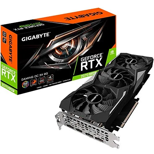 Gabyte GeForce RTX 2070 SUPER GAMING OC 8G, 3 ventole Windforce, 8GB 256 bit GDDR6, GV-N207SGAMING OC-8GC scheda video