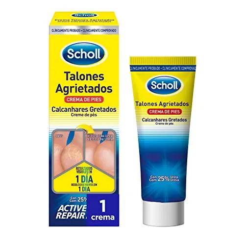 Scholl, Crema per piedi per talloni screpolati, con urea e cheratina, 60 ml