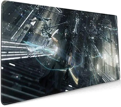 Tappetino per mouse Anime Final Fantasy XV-Noctis 15,7 x 35,4 pollici (40 x 90 cm) Tappetino per mouse da gioco morbido Ultra spesso 3 mm Esteso grande