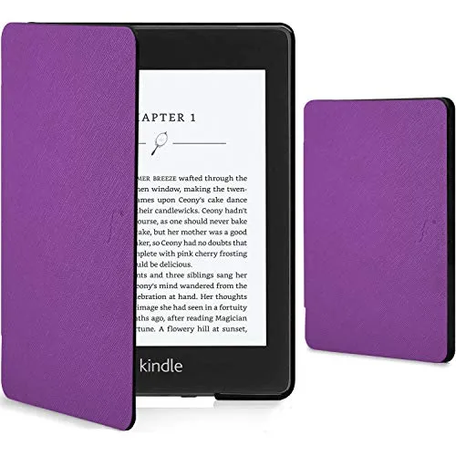 FC Cover per Kindle Paperwhite 2018 - Custodia Protettiva Magnetica per Amazon Kindle Paperwhite (10a Generazione - 2018 Modello) - Smart Auto Sveglia Sonno Funzione - Sottile Leggero - Viola