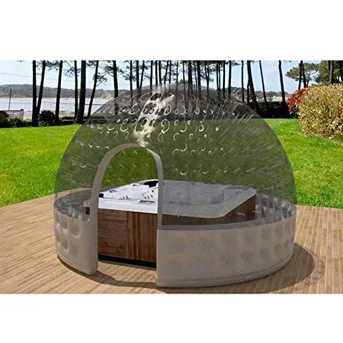 Gonfiabile Vasca idromassaggio Doppio PVC Gonfiabile Trasparente Tenda Bubble House Sfera (3-5 Metri),4M