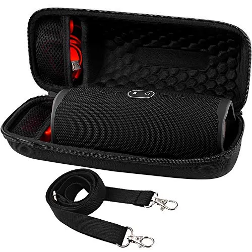 COMECASE Custodia rigida da viaggio per altoparlante Bluetooth impermeabile JBL Charge 4/Charge 5. Borsa da trasporto adatta per caricabatterie e cavo USB (solo custodia)