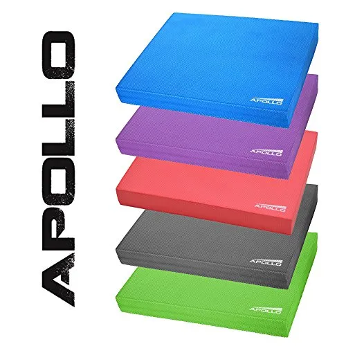 Apollo Cuscino propriocettivo per Equilibrio Balance Pad 24x38x6cm, per Fitness, Yoga e Pilates en Blu