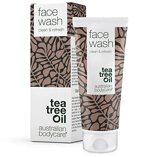 Australian Bodycare Face Wash 100 ml – Detergente per il viso contro punti neri, brufoli e pelle acneica – Con Tea Tree Oil australiano naturale puro al 100% - Ottimo per pelli grasse