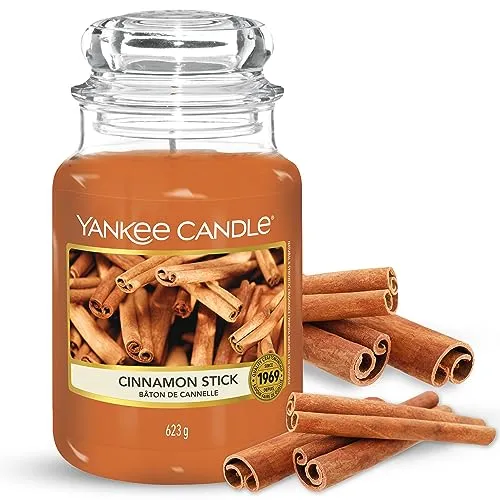 Yankee Candle Candela Profumata In Giara Grande | Bastoncino Di Cannella | Durata Fino A 150 Ore | Cinnamon Stick, Candele in Giara Grande