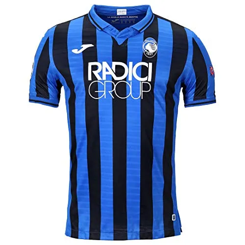 Atalanta B.C., Prima Maglia 2019/2020 Champions, Uomo, Nero / Blu, 4XS