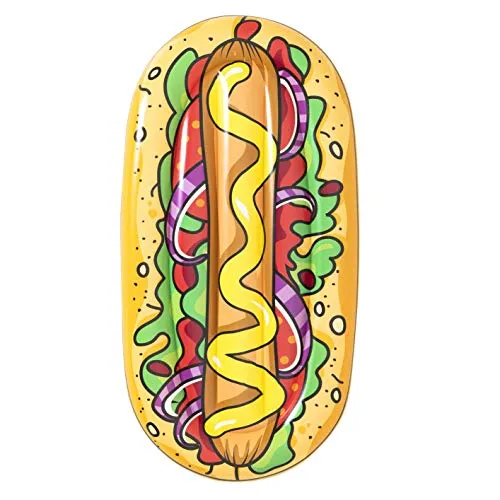 Bestway 43248 | Float'N Fashion - Materassino Gonfiabile Hot Dog, 190X109 cm