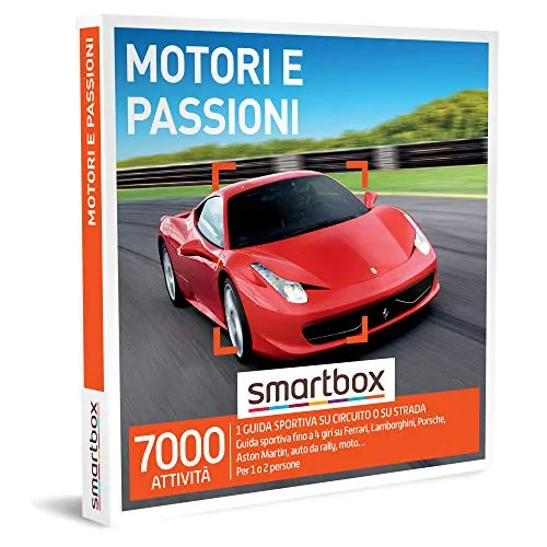 Smartbox - Cofanetto regalo Motori e passioni - Idea regalo originale - 1 esperienza di guida sportiva per 1 o 2 persone