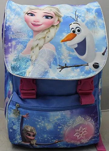 CARTOON WORLD Zaino Scuola Estensibile - Disney Frozen Elsa Piu Bambola