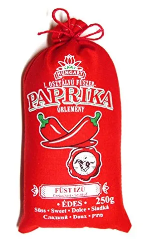 Paprika ungherese Qualità Premium Dolce / Piccante / Affumicato (Origine: Kalocsa, Ungheria) (Dolce & Affumicato 250g)