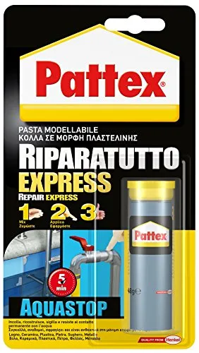 Pattex Riparativo 'Aqua Stop' Adesivo Epossidico Bicomponente.