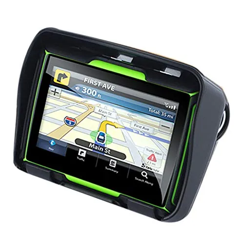 TOOGOO Aggiornato 256M RAM 8GB 4.3 Pollici Moto Navigatore GPS Impermeabile del Motociclo di Bluetooth GPS Auto Navigation Mappa dell'Europa