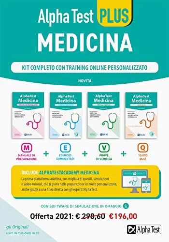 Alpha Test plus. Medicina. Kit completo di preparazione con training online personalizzato. Con software di simulazione