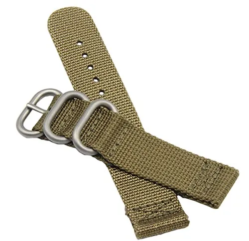 AUTULET 20 millimetri kaki militari in nylon resistente NATO orologi stile cinghie bande sostituzioni per gli uomini