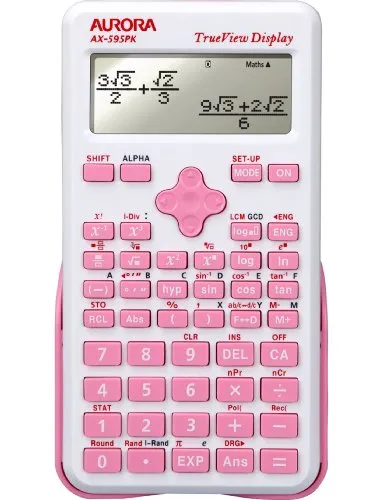 Aurora AX-595PK - Calcolatrice scientifica, rosa