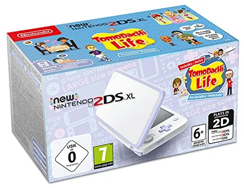 New Nintendo 2DS XL Bianco e Lavanda + Tomodachi Life