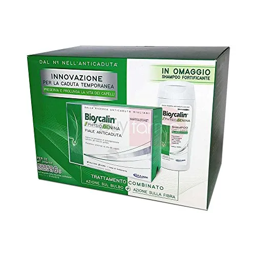 Bioscalin Physiogenina - 10 Fiale Anticaduta + Shampoo Rivitalizante da 200ml IN OMAGGIO